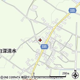 滋賀県高島市今津町深清水1217周辺の地図