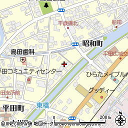 島根県出雲市平田町大倉町周辺の地図