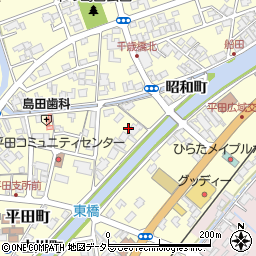 島根県出雲市平田町（大倉町）周辺の地図
