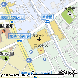 三菱ＨＣキャピタルコミュニティ株式会社 綾瀬タウンヒルズＳＣ事務所周辺の地図