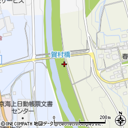 賀村橋周辺の地図