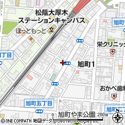 神奈川県厚木市旭町1丁目59周辺の地図