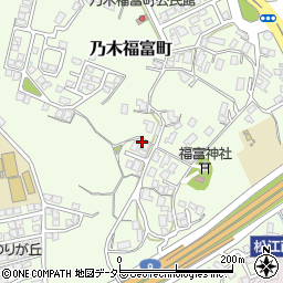 島根県松江市乃木福富町周辺の地図
