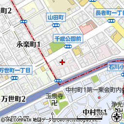 神奈川県横浜市中区千歳町4-2周辺の地図