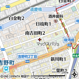 タイムズ南吉田町駐車場周辺の地図