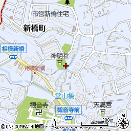 新橋上自治会館周辺の地図