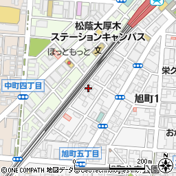 ニッポンレンタカー本厚木駅前営業所周辺の地図