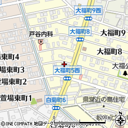 ライフ・ネット大福町周辺の地図