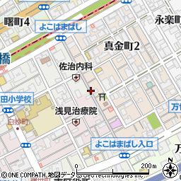 横浜橋通商店街周辺の地図