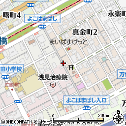 横浜橋通商店街周辺の地図