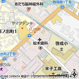 鳥取県米子市西福原周辺の地図