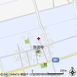 滋賀県長浜市湖北町小倉周辺の地図