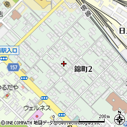 鳥取県米子市錦町周辺の地図