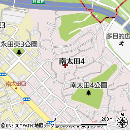 神奈川県横浜市南区南太田4丁目24周辺の地図