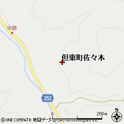 兵庫県豊岡市但東町佐々木周辺の地図