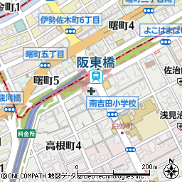 まいばすけっと阪東橋店周辺の地図