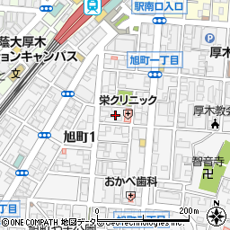 神奈川県厚木市旭町1丁目31周辺の地図
