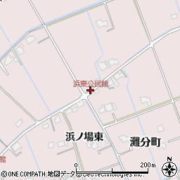 浜東公民館周辺の地図