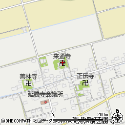 来通寺周辺の地図