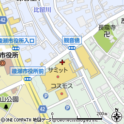 神奈川県綾瀬市深谷周辺の地図