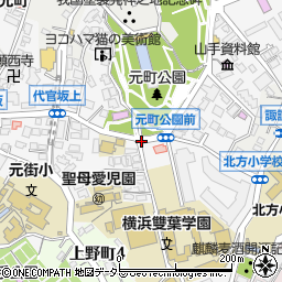 元町公園前周辺の地図