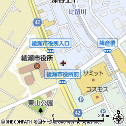 マクドナルド綾瀬市役所前店周辺の地図