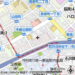 コインパーク横浜三吉町駐車場周辺の地図