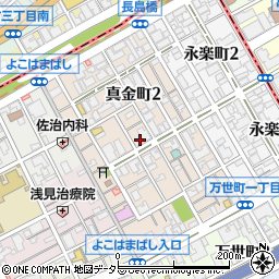 神奈川県横浜市南区真金町周辺の地図