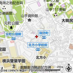 入倉康ジュエリー工房横浜山手周辺の地図