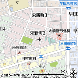 栄新町2丁目16 林邸☆akippa駐車場周辺の地図