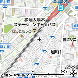 神奈川県厚木市旭町1丁目7周辺の地図