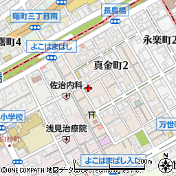 まいばすけっと横浜橋店周辺の地図