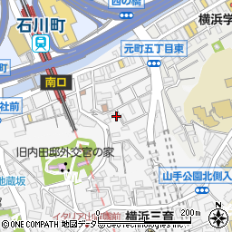 神奈川県横浜市中区石川町1丁目33周辺の地図