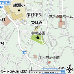 中村公園周辺の地図