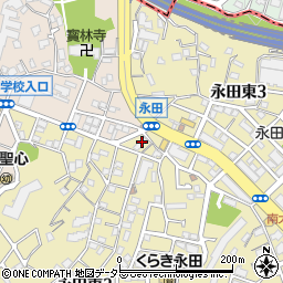 セブンイレブン横浜永田東２丁目店周辺の地図