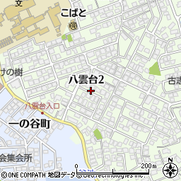 島根県松江市八雲台2丁目周辺の地図