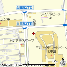 三井アウトレットパーク木更津第１駐車場周辺の地図