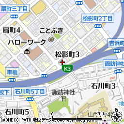 松影別館周辺の地図