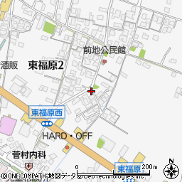鳥取県米子市東福原2丁目周辺の地図
