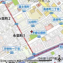 神奈川県横浜市中区山田町周辺の地図