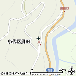 兵庫県美方郡香美町小代区貫田223-1周辺の地図