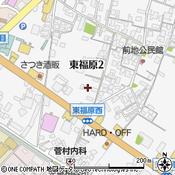 鳥取県米子市東福原2丁目6周辺の地図