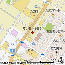 マツモトキヨシｐｅｔｉｔ　ｍａｄｏｃａ茂原高師店周辺の地図