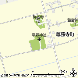 平野神社周辺の地図