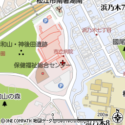 カフェ・ド・クリエホピタル松江市立病院店周辺の地図
