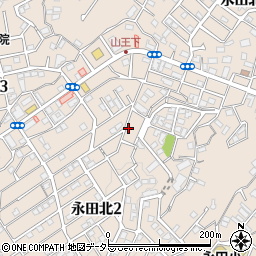 神奈川県横浜市南区永田北周辺の地図