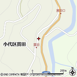 兵庫県美方郡香美町小代区貫田72周辺の地図