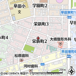 岐阜県岐阜市栄新町周辺の地図