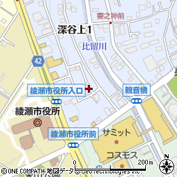 バーミヤン 綾瀬市役所前店周辺の地図