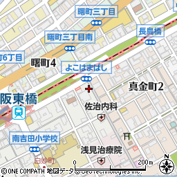 茂蔵横浜橋直売所周辺の地図